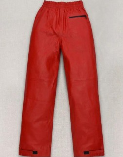 Kylie Jenner Red Leather Pant Kylie Jenner Red Leather Pant